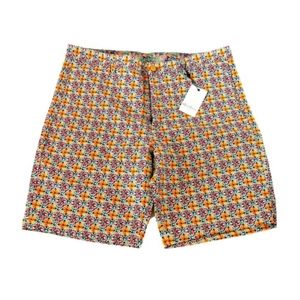 Robert Graham Shorts Size 38 Mosaic Tile New